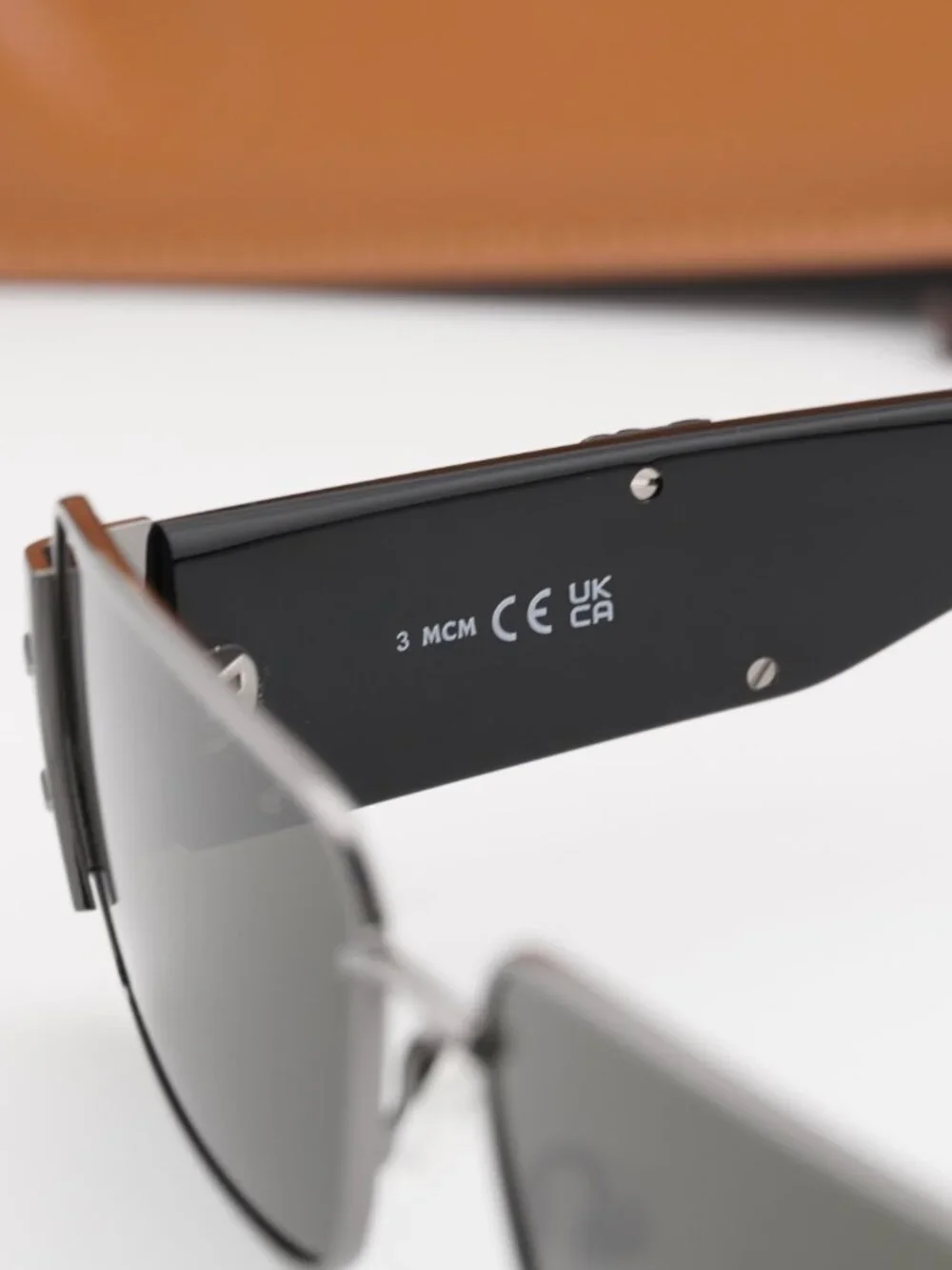 MCM MW0012 12A Rectangle Sunglasses – Dark Ruthenium / Dark Grey